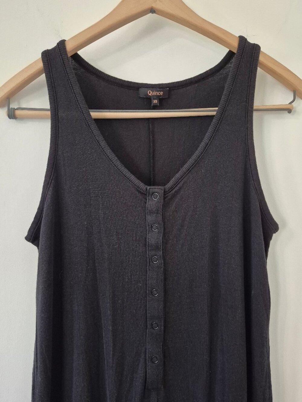 Quince Tencel Rib Maternity & Nursing Jumpsuit Wide-Leg Minimalist Buttery Soft‎